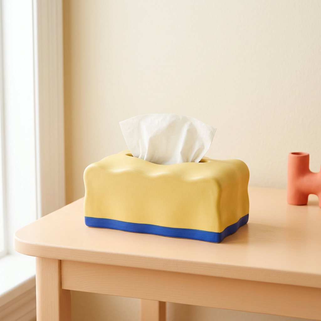 Playful Character tissue box cover