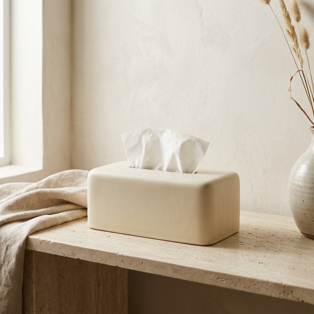 Quiet Minimal tissue box cover